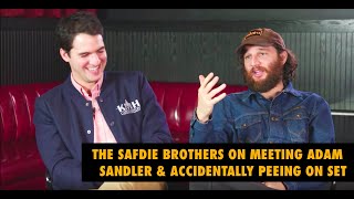 The Safdie Brothers on Meeting Adam Sandler amp Peeing on Set [upl. by Eirffej]