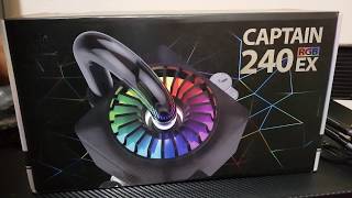 Deepcool Captain 240 EX RGB Installation and Review [upl. by Joleen280]