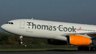 Plane Spotting at Manchester Airport  10th October 2018  Flybe and Thomas Cook [upl. by Acul563]