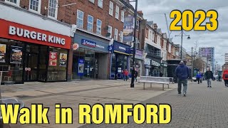 LONDON WALK 2023  from ROMFORD STATION to ROMFORD MARKET [upl. by Myrlene356]