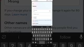 how to change facebook profile name [upl. by Lettie]