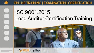 ISO 90012015 Lead Auditor Certification Training [upl. by Baptlsta]