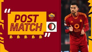 “Meritavamo noi già nei tempi regolamentari”  LORENZO PELLEGRINI AL TERMINE DI ROMAFEYENOORD [upl. by Ardnuhsor788]