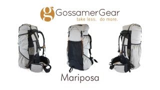 Gossamer Gear Ultralight Mariposa Backpack  Review [upl. by Noslrac]