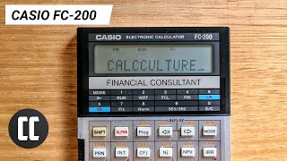 Casio FC200  Financial Consultant calculator from 1987 [upl. by Finn]