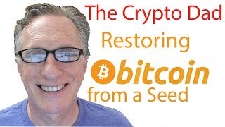 How to Restore a Bitcoin Wallet from a Seed Blockchaincom [upl. by Nesto787]