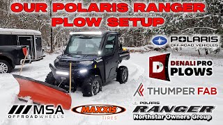 Ultimate Polaris Ranger Snow Plowing Setup Top Accessories and Addons PolarisRanger SnowPlowing [upl. by Euton239]