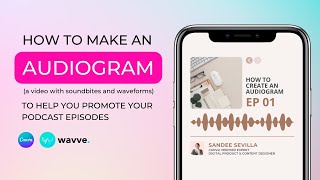 How to Create Engaging Audiograms with Canva amp Wavve Boost Your Podcast Promotion [upl. by Stortz]