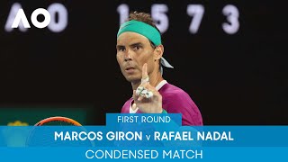 Marcos Giron v Rafael Nadal Condensed Match 1R  Australian Open 2022 [upl. by Melva419]