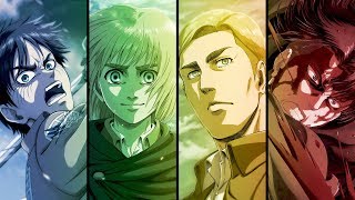 Attack on Titan  Opening 5 Full『Shoukei to Shikabane no Michi』by Linked Horizon [upl. by Neztnaj]