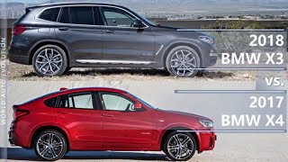 2018 BMW X3 vs 2017 BMW X4 technical comparison [upl. by Leis]