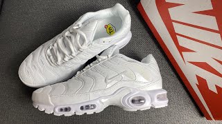 Nike Air Max Plus White Pure Platinum Womens DM2362 100 Review [upl. by Elleraj221]