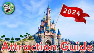 Disneyland Paris Park ATTRACTION GUIDE  2024  All Rides amp Shows  Paris FRANCE [upl. by Gathers]