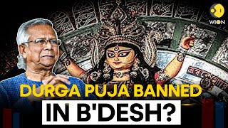 Durga Puja Banned In Post Sheikh Hasina Bangladesh  Bangladeshi Hindus  Muhammad Yunus  LIVE [upl. by Hittel]