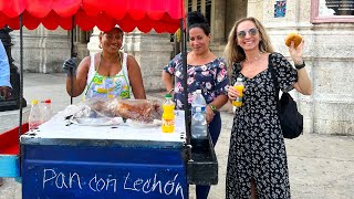 🌮RUSOS PROBANDO COMIDA CALLEJERA CUBANA por PRIMERA VEZ  NUESTRO VIAJE RUSIA  CUBA  MÉXICO [upl. by Lux]