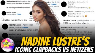 Nadine Lustres Iconic Clapbacks vs Netizens [upl. by Sheela182]