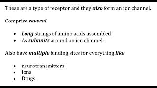 STAHLS  Ch 3  Part 2  LIGANDGATED ION CHANNELS STRUCTURE AND FUNCTION psychiatrypharmacology [upl. by Yerffoeg206]