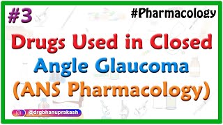 3Drugs used in closed angle Glaucoma  ANS Pharmacology [upl. by Nichols]