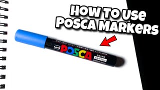 How To Draw amp Color Using Posca Markers shorts [upl. by Hootman]