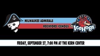 Milwaukee Admirals vs Rockford Ice Hogs PreSeason 927 [upl. by Ingrim]