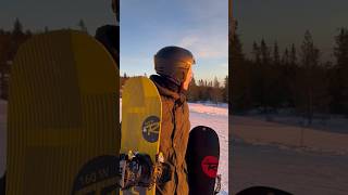 Sunset amp Snowboarding at Norefjell 🌅Norway wintermemories ski snow [upl. by Kuhlman971]