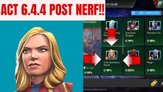 HOW TO BEAT ACT 644 POST NERF  MCOC [upl. by Randi]