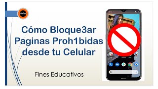 Como Bloquear Paginas de Internet para Adultos en Celular [upl. by Hadik]