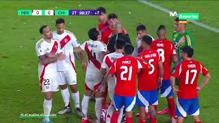 PERÚ vs CHILE SAMPAIO COBRÓ PENAL EN LA ÚLTIMA Y EL VAR LO ANULÓ  CLASIFICATORIAS 2026 🇵🇪⚽🇨🇱 [upl. by Catrina]