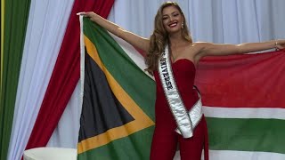 Homecoming for South African Miss Universe [upl. by Earla658]