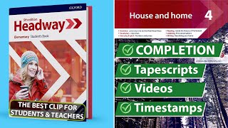 New Headway Elementary 5th Edition  Unit 4 House and Home  Students Book [upl. by Doownel]