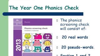 Year 1 Phonics Screening Check [upl. by Aldric]