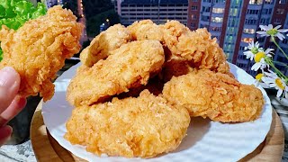 KFC fried chicken at home Crispy Chicken Frying Secret [upl. by Sanderson548]