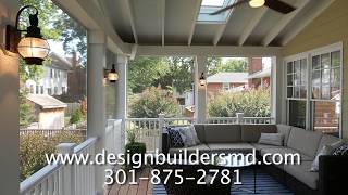 Screened Porch amp Outdoor Kitchen With Danver Cabinets in Bethesda [upl. by Bunker502]