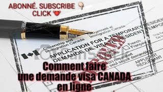 Comment faire une demande visa CANADA en ligne Gratuit  طلب تأشيرة كندا على الانترنات [upl. by Noak]