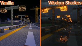 Minecraft  Vanilla vs Wisdom Shaders [upl. by Betsey212]