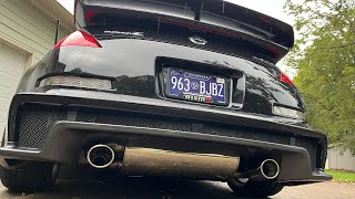 350Z Nismo Stune exhaust cold start and revs [upl. by Merp351]