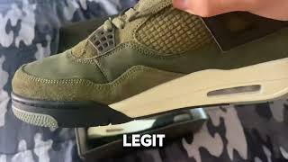 JORDAN 4 CRAFT OLIVES UNBOXING AND REVIEW LEGIT VENDORSNEAKERS IN DESCRIPTION [upl. by Baryram836]