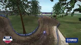 Yamaha Animated Track Map  RedBud National 2024 [upl. by Zetrok]