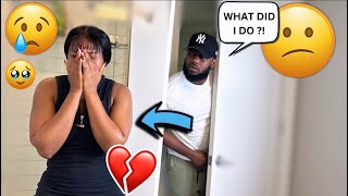 CRYING WITH THE DOOR LOCKED PRANK ON BOYFRIEND He cried too [upl. by Fi173]