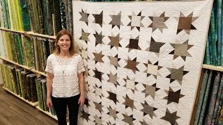 Modas FREE Fat Quarter Pattern Classic Stars Quilt [upl. by Aneele]