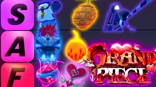 GPO COMPLETE UPDATED FRUIT  ITEM TRADE VALUE TIER LIST [upl. by Fu549]