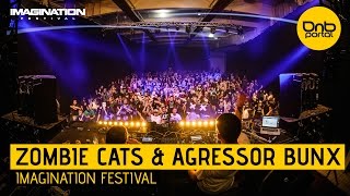 Zombie Cats amp Agressor Bunx  Imagination Festival 2016  Drum and Bass [upl. by Kellen]