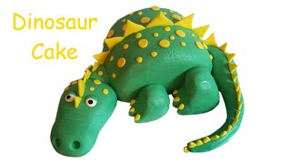 Easy Dinosaur Cake  How to  Birthday cake idea I Animal cake [upl. by Aronid755]