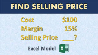 How to find selling price with cost and profit margin only [upl. by Trixie]