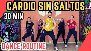 Rutina de Cardio Dance Workout sin saltos Cardio bajo impacto para principiantes  Quemagrasa [upl. by Enelrahc]