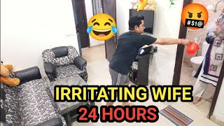 IRRITATING WIFE FOR 24 HOURS 🤬 Prank on Wife Punitarecipeandlife [upl. by Avron]