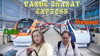 India Vlog 28 Vande Bharat Express Delhi to Varanasi Varanasi hotel room tour [upl. by Babby]