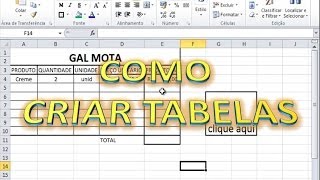 COMO CRIAR PLANILHAS NO EXCEL [upl. by Irakab]