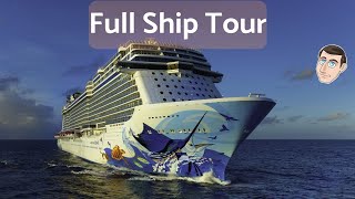 FULL SHIP TOUR  NCL Escape  All Public Areas with a review [upl. by Eico]