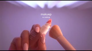 ASMR 🤍 No Talking First person Makeup On Your Face [upl. by Martinez842]